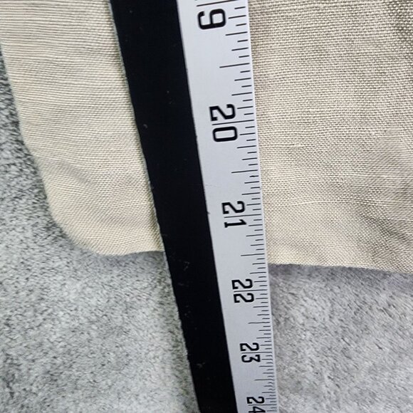 Womens Beige Old Navy Petite Linen Blend Paperbag Waist Cropped Pants Size 6P - Picture 8 of 10